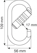 Карабин OVAL PRO - 3LOCK, CAMP