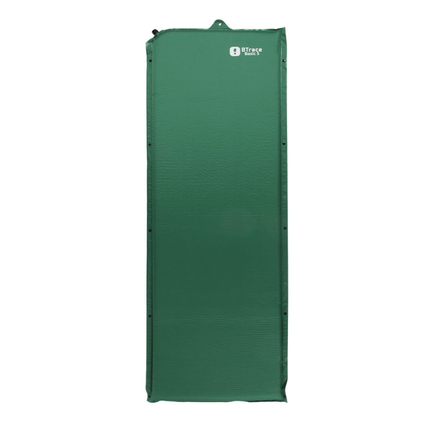 Коврик самонадувающийся Basic 5, 192х66х5 см, зеленый, BTrace