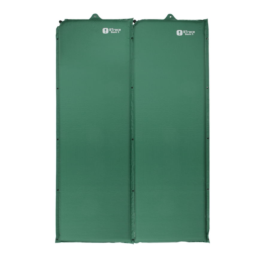 Коврик самонадувающийся Basic 5, 192х66х5 см, зеленый, BTrace