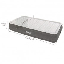 Матрас надувной Comfort-Plush Twin, со встроен. насосом 220V, 99х191х33 см