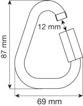 Карабин Delta 10 mm Stainless Steel Quick Link
