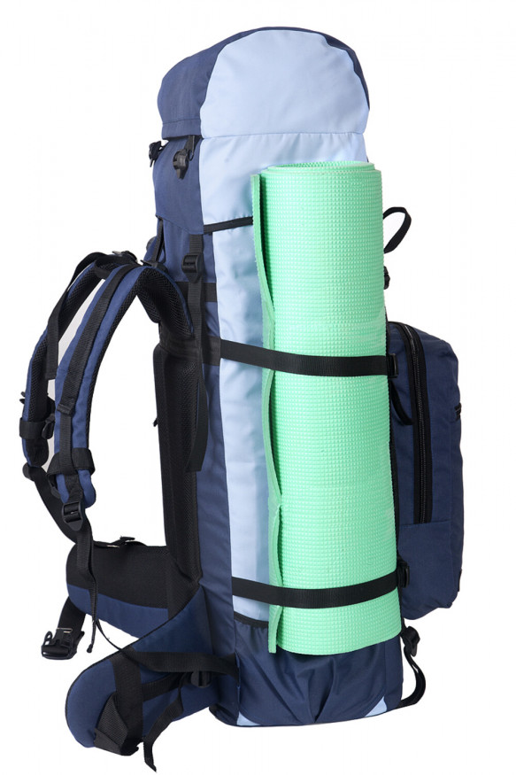 Рюкзак туристический Оптимал 4, синий-голубой, 80 л, ТАЙФ
