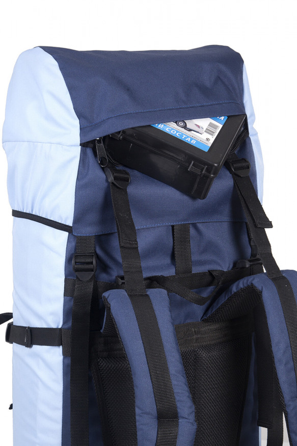 Рюкзак туристический Оптимал 4, синий-голубой, 100 л, ТАЙФ