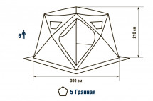Палатка зимняя Higashi Camo Chum Pro (трехслойная)
