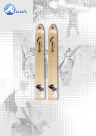 Лыжи Охотник, дерево-пластик, длина 120 см, ширина 15 см