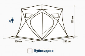 Палатка зимняя Higashi Camo Pyramid Pro (трехслойная)