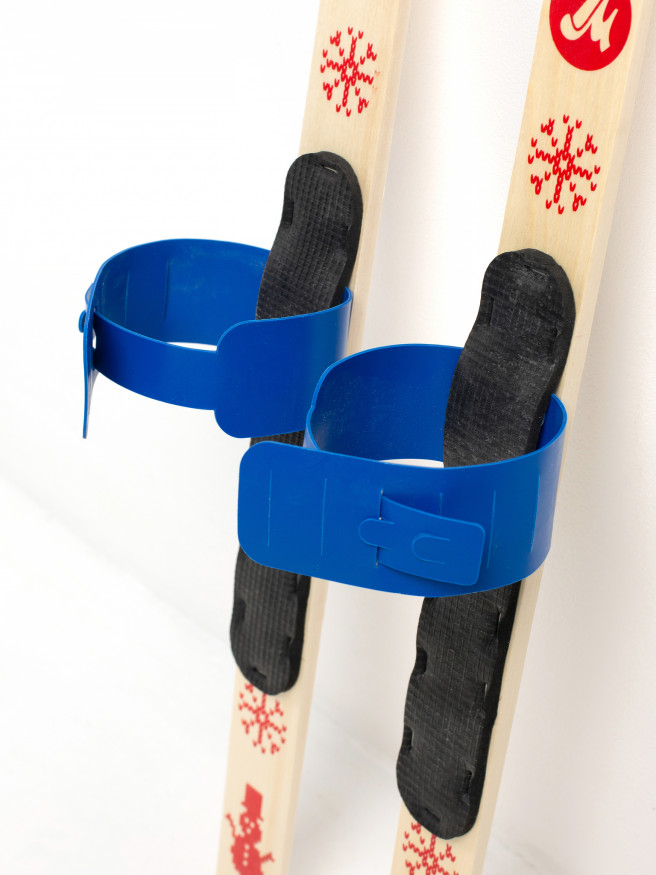 Детский лыжный комплект BABY 100 см, лыжи+крепления+палки