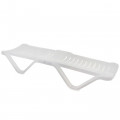 Шезлонг размер 1920х620х320, цвет белый