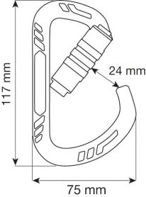 Карабин Guide XL 2Lock Grey, CAMP