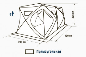 Палатка зимняя Higashi Double Camo Pyramid Pro (трехслойная)