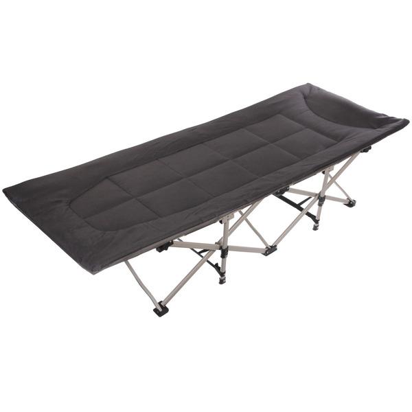 Раскладушка кемпинговая складная 188*66*41 см, черный