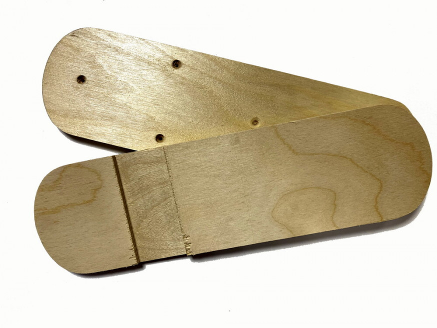 Лыжи Тайга, дерево-пластик, длина 165 см, ширина 150 мм