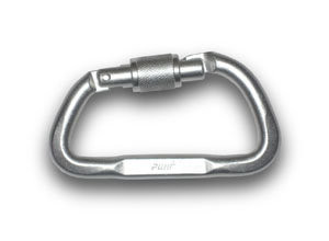 Карабин дюралевый трапеция с р/жесткости, кейлок, 22 кН, Ринг